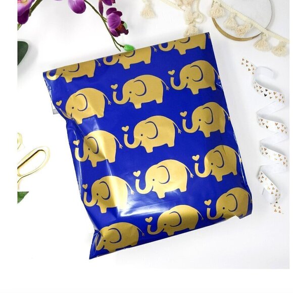 Elephant Poly Mailers, Two Sizes Available - Picture 1 of 3